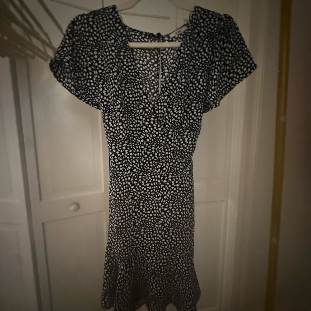 Francesca's Collections Black and White Mini Dress